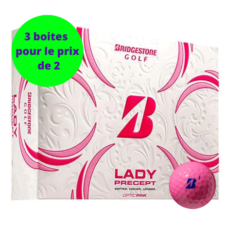 Balles de golf Bridgestone - Lady Precept x12 Rose - Horslimits - balles de golf