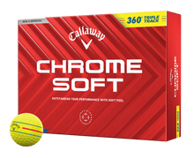 Charger l&#39;image dans la galerie, Balles de golf Callaway - Chrome Soft Triple track 360 x12 Jaune - Horslimits - balles de golf
