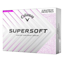 Charger l&#39;image dans la galerie, Balles de golf Callaway - Supersoft SPLATTER 360 x12 Blanc / Rose - Horslimits - balles de golf
