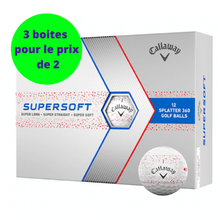 Charger l&#39;image dans la galerie, Balles de golf Callaway - Supersoft SPLATTER 360 x12 Blanc / rouge - Horslimits - balles de golf
