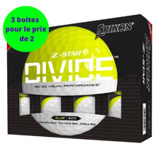 Charger l&#39;image dans la galerie, Balles de golf Srixon - Z - Star Divide x12 Blanc et jaune - Horslimits - balles de golf
