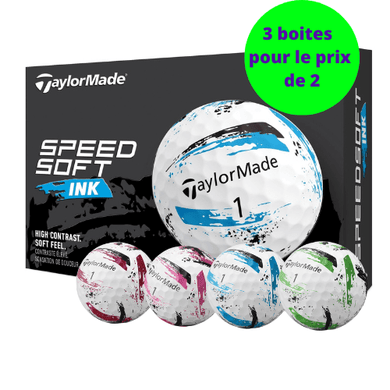 Balles de golf Taylormade - Speed soft Ink x12 - Horslimits - balles de golf