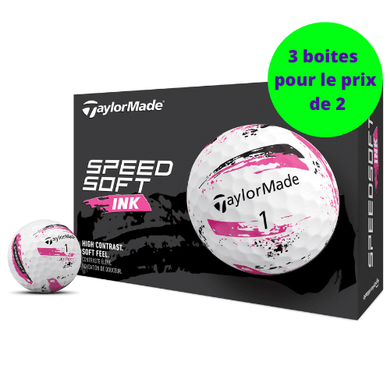 Balles de golf Taylormade - Speed soft Ink x12 Rose - Horslimits - balles de golf