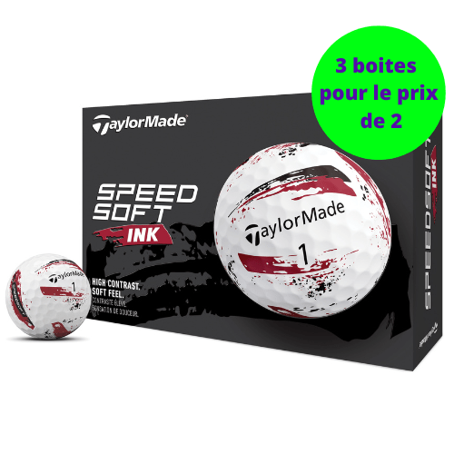 Balles de golf Taylormade - Speed soft Ink x12 Rouge - Horslimits - balles de golf