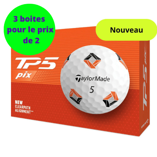 Balles de Golf - Taylormade - TP5 PIX x12 Blanc - Horslimits - balles de golf