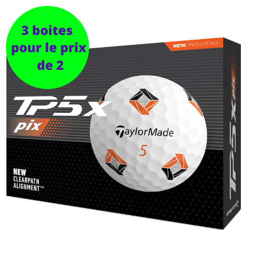 Balles de golf Taylormade - TP5 X PIX x12 Blanc - Horslimits - balles de golf