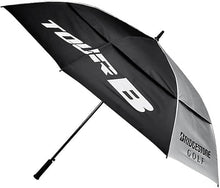 Cargar imagen en el visor de la galería, Parapluie Bridgestone Tour Argenté/Noir - Horslimits - balles de golf
