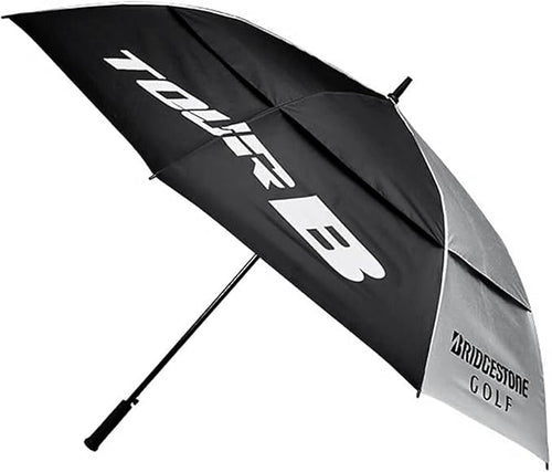 Parapluie Bridgestone Tour Argenté/Noir - Horslimits - balles de golf