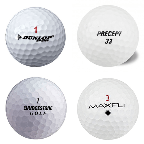 200 Balles de golf d'occasion - Mix Marques Percept, Spalding, Dunlop, Top Flite, Maxfly Qualité AAAA - Horslimits - balles de golf