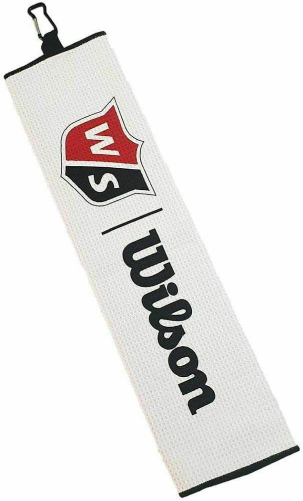 Serviette Wilson Staff TRIFOLD Blanc - Horslimits - balles de golf